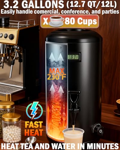 Electric Insulated Beverage Dispenser With Heating