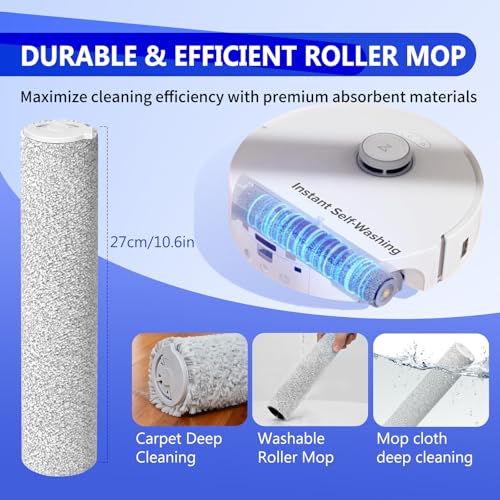 27 Pcs Qrevo Curv 2 Replacement Accessories Compatible with Roborock