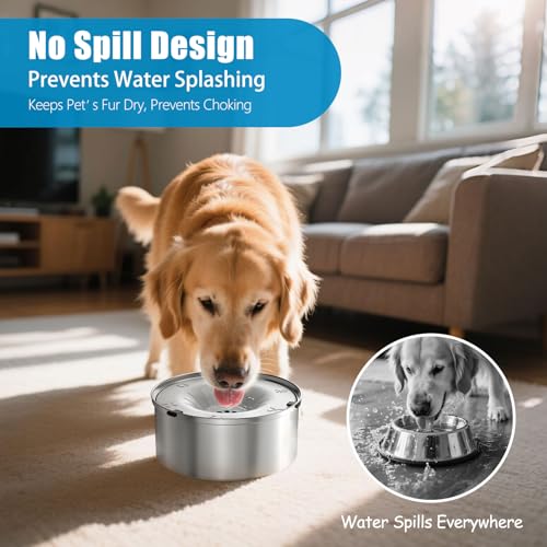 Dog Water Bowl No Spill 101oz
