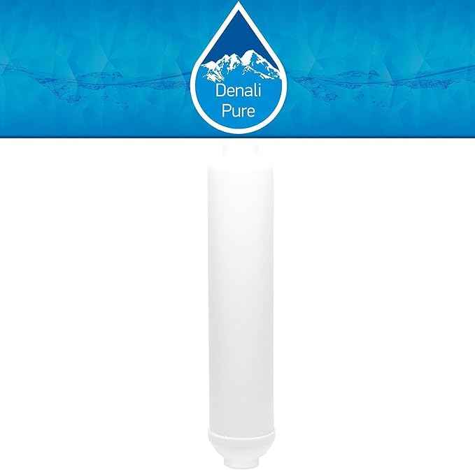5-Pack Replacement for iSpring RCC7AK Inline Filter Cartridge - Universal 10-inch Cartridge Compatible with iSpring 123Filter 6-stage 75GPD Reverse Osmosis ALKALINE PH System - Denali Pure Brand