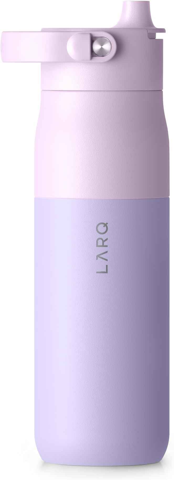 LARQ PureVis 2 Self Cleaning Water Bottle - UV Water Purifier with Filter Straw, Smart App Hydration Tracking, Insulated Stainless Steel