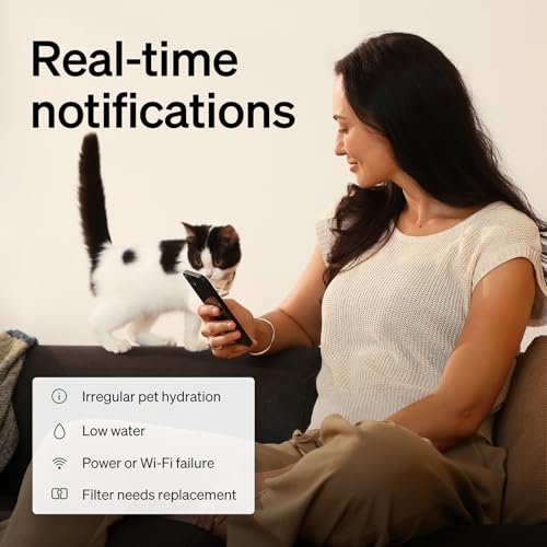 RFID Multi Cats Water Fountain with Cat Recognition & Hydration Monitoring