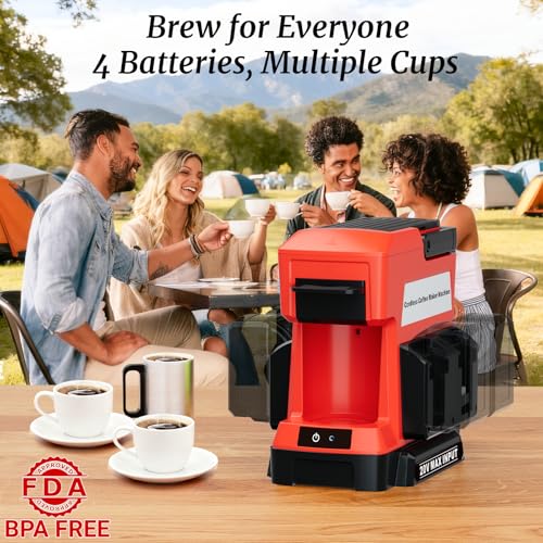 Cordless Coffee Maker for Milwaukee 18V Battery