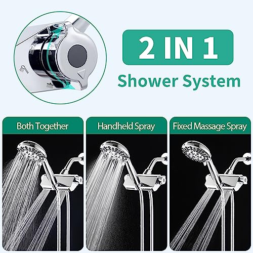Filtered Shower Head with Handheld Combo