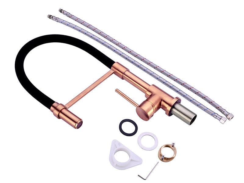 Copper Kitchen Faucet with Pull Down Sprayer