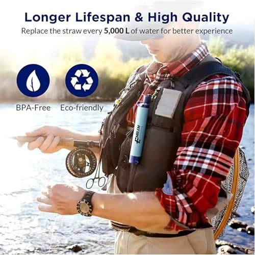 Portable Water Filter Straw (4 Count)