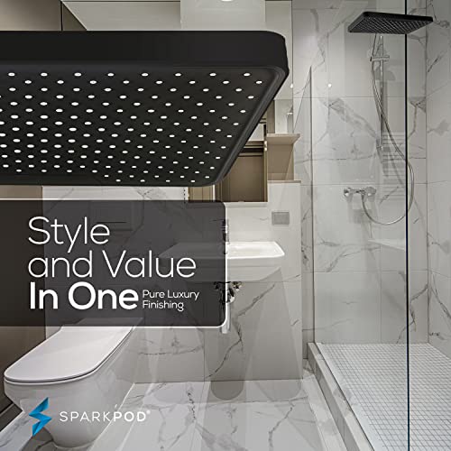 12 Inch Black Rain Shower Head
