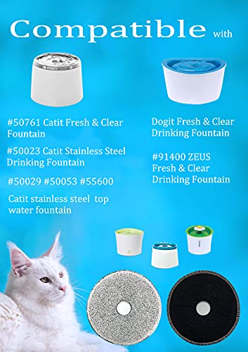 Foam filter for Catit Fresh and Clear Drinking Water fountains (6 Count)