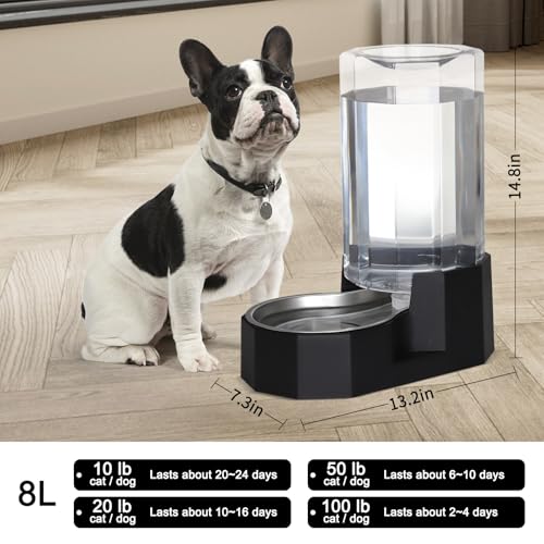 8L Large Dog Water Dispenser
