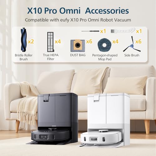 X10 Pro Omni Replacement Parts for Eufy X10 Pro Omni Robot Vacuum (24 Count)