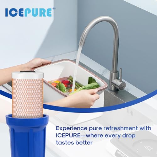 4.5" x 20" Activated Carbon and KDF Large Capacity Water Filter