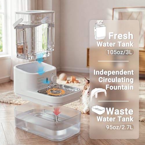 3L Filterless Cat Water Fountain