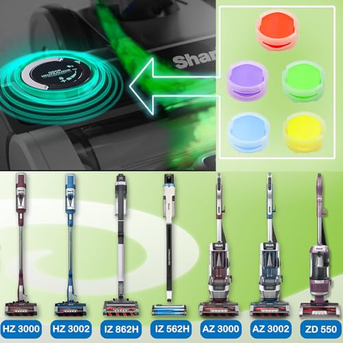 Odor Neutralizer Replacement Cartridges Compatible with Shark ZU102 LA702 AZ3002 AZ4002 AZ3000 HZ3000 HZ3002 IZ862H IZ562H ZD550 Stratos Upright Vacuum (10 Count)