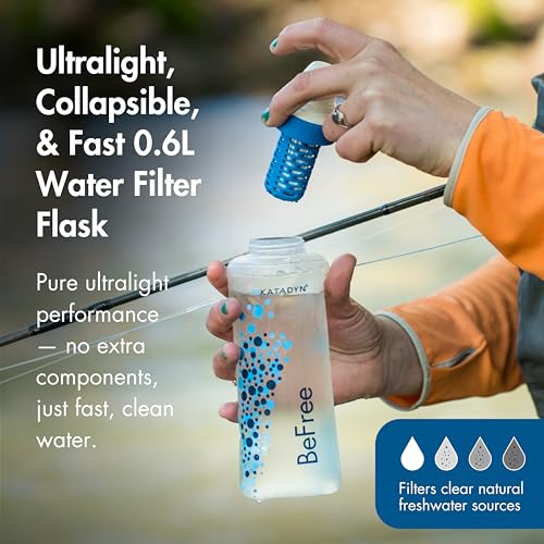 BeFree Collapsible Water Filter Bottle 0.6L