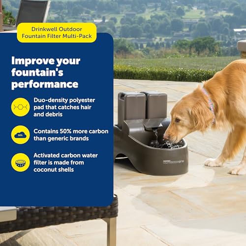 Drinkwell Replacement Filter Pack for Outdoor Dog Water Fountain