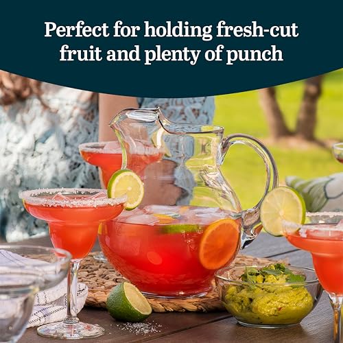 Acapulco Large Glass Pitcher Set of 2 (2 Count)