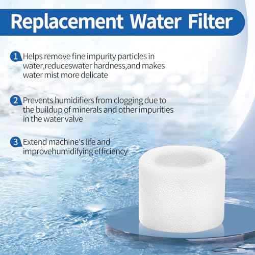 4 Pack Humidifier Premium Replacement Filters for LEVOIT Superior 6000S Smart Evaporative Humidifier + 2 (6 Count)