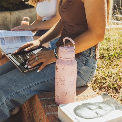 32oz Insulated Water Bottle with Pill Box