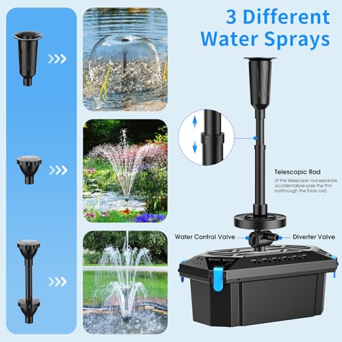 Pond Filter with LED Lights