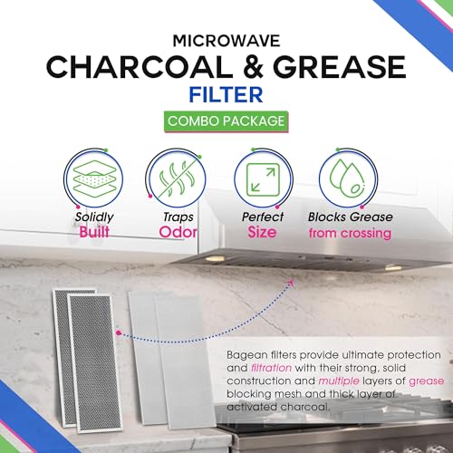 Stove Hood Vent Grease Filter 99010370 and Charcoal SB08999040