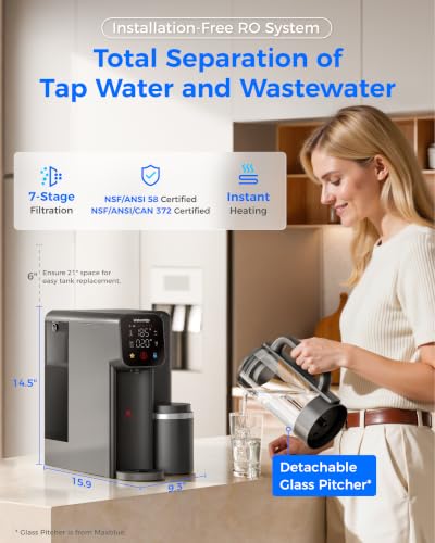 M6H Instant Hot Countertop RO Water Filter System