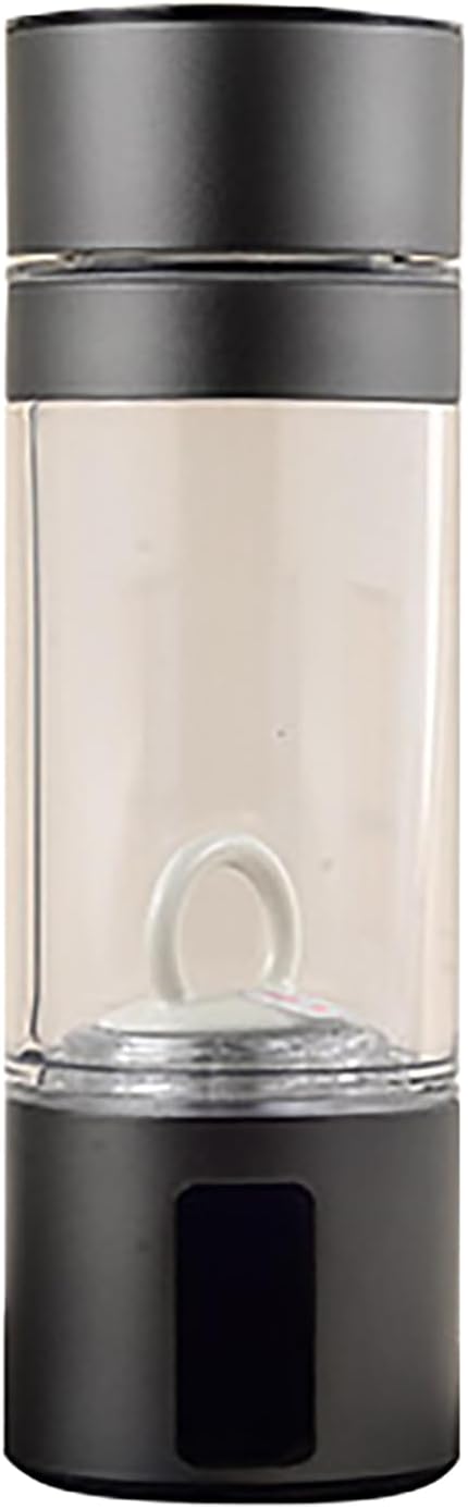 High-Concentration Portable Hydrogen Water Bottle Generator – 230ml Smart Rechargeable PEM Hydrogen Water Machine | Molecular Hydrogenated Water Cup for Travel, Office, Fitness Dark Gray