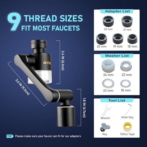 Water Filter for Sink Faucet Extender Aerator