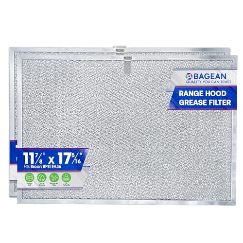 Stove Hood Vent Filter 11.81"x17.32" BPS1FA36 Compatible with Broan Range Hood Filter Replacement (2 Count)