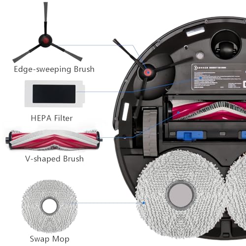 21 Pack Replacement Parts for Yeedi M12 PRO+ Robot Vacuum Accessories Kit (21 Count)