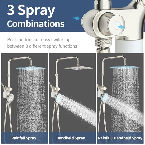 Magnetic Filtered Dual Shower Head with Handheld Spray Combo