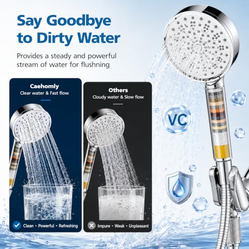 Shower Filter Compatible with Cobbe Handheld Shower Head (4 Count)
