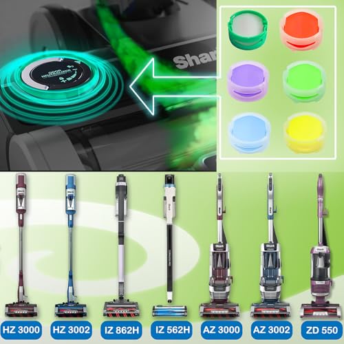 Odor Neutralizer Replacement Cartridges Compatible with Shark ZU102 LA702 AZ3002 AZ4002 AZ3000 HZ3000 HZ3002 IZ862H IZ562H ZD550 Stratos Upright Vacuum (12 Count)