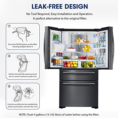 Water Filter LT1000PC Replacement for LG Refrigerator (4 Count)