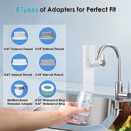 2 Faucet Water Filter for Sink