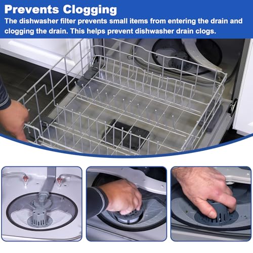 WD49X24057 Dishwasher Ultra Fine Filter Kit Fit for GE Hotpoint