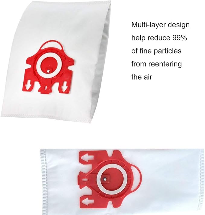 Airclean 3D Efficiency Dust Bags,12pcs FJM Vacuum Bags Replacement Compatible with Complete C1 C2 Vacuum Cleaner with 2 Set Filters - AquaVibe