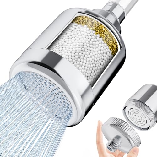 2 in 1 Shower Filter and Filtered Shower Head for Hard Water