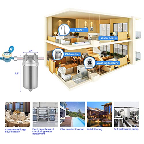NSF ANSI 42 Stainless Steel Whole House Water Filter Housing
