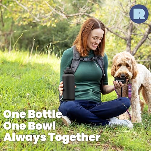 Dog Water Bottle with Detachable Bowl for Dog Lovers