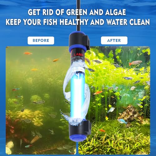 9W UVC Aquarium Light for Fish Tank and Pond