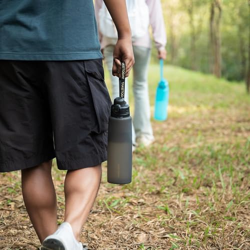 Collapsible Water Bottles with Straw for Travel