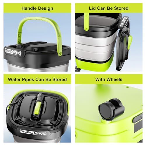 Portable Max 72 PSI Hand Sprayer with 3.2Gal Large Capacity Tank