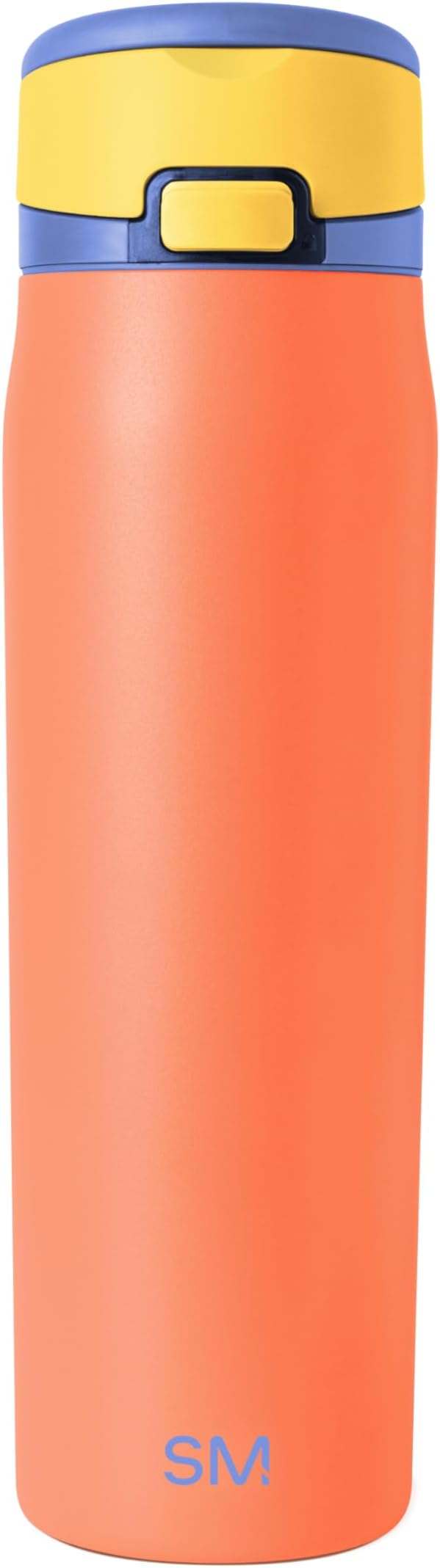 Simple Modern Mesa Loop Water Bottle with Covered Straw and Handle | 24oz Cup Holder Friendly Insulated Stainless Steel Bottles for Travel, Sports and School | Mango