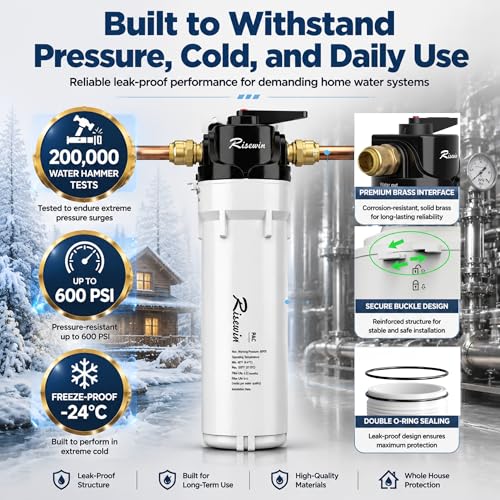 20'' Whole House Water Filter System with Bypass