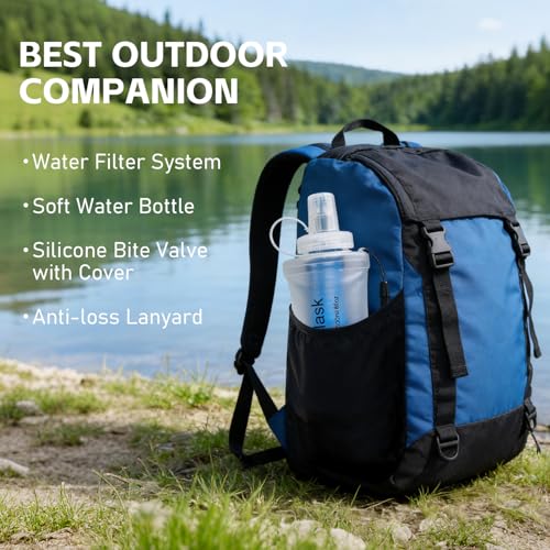 Collapsible Water Bottle with Filter System