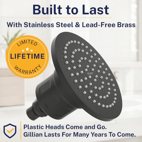 Gillian Filtered Shower Head for Hard Water