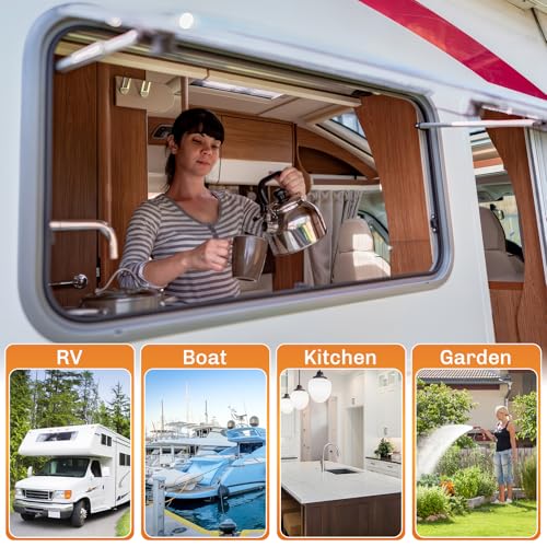External RV Dual Water Filter System Reduce Chlorine and Odor