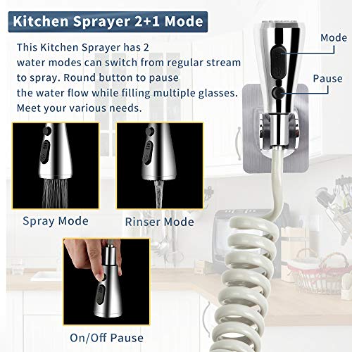 Kitchen Sink Sprayer Hose Attachment for Faucet (7 Count)
