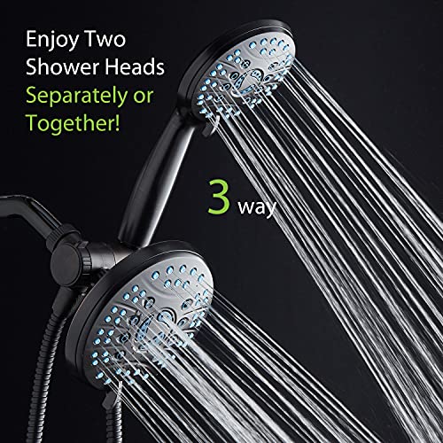 AquaCare 50 mode High Pressure 7 inch Shower Head Combo w