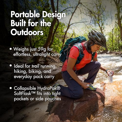 BeFree Collapsible Water Filter Bottle 0.6L